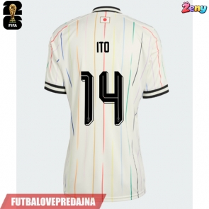 Lacne Ženy Futbalové dres Japonsko Junya Ito #14 MS 2026 Krátky Rukáv - Preč
